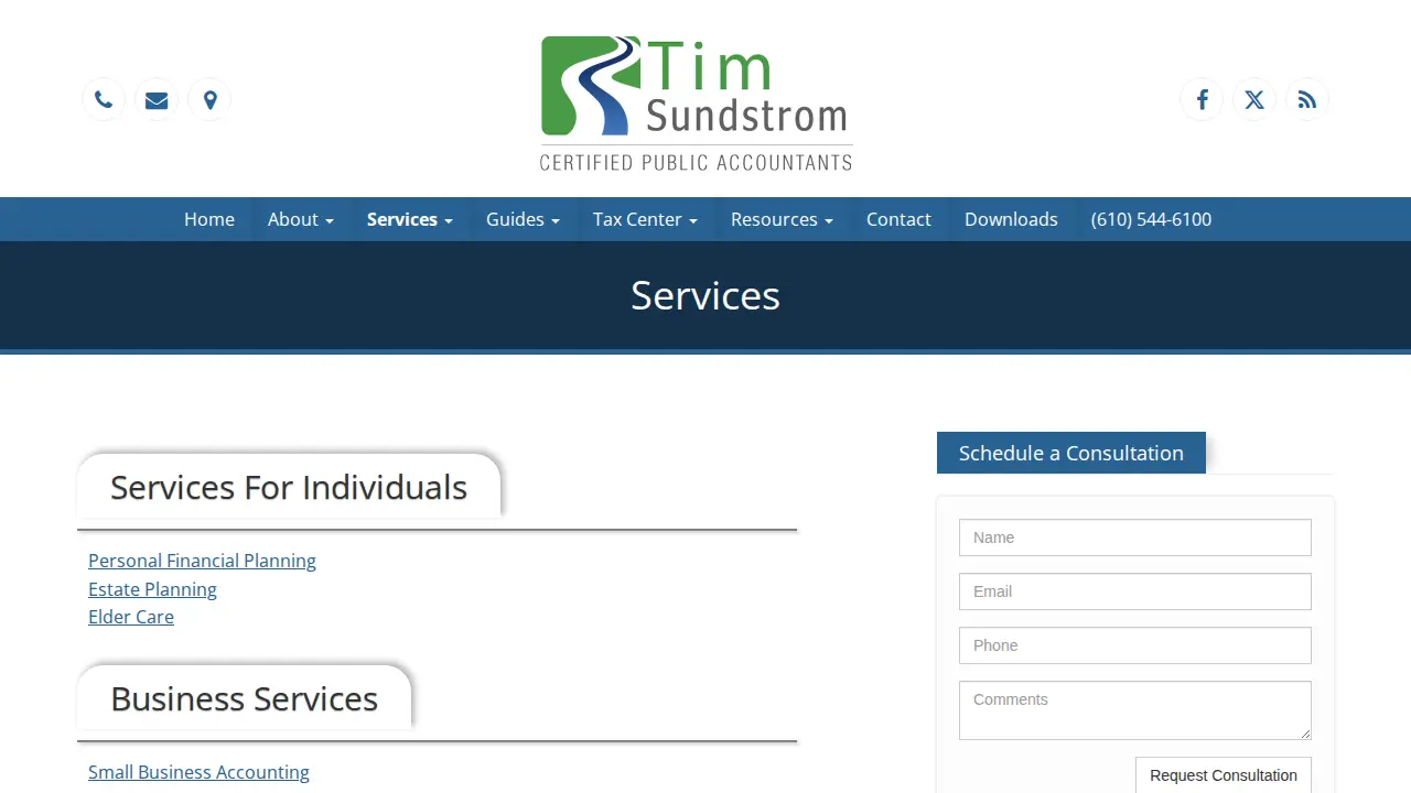 Tim Sundstrom CPA page