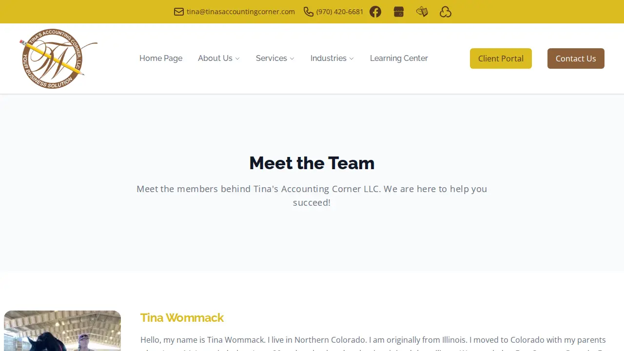 Tina's Accounting Corner LLC page