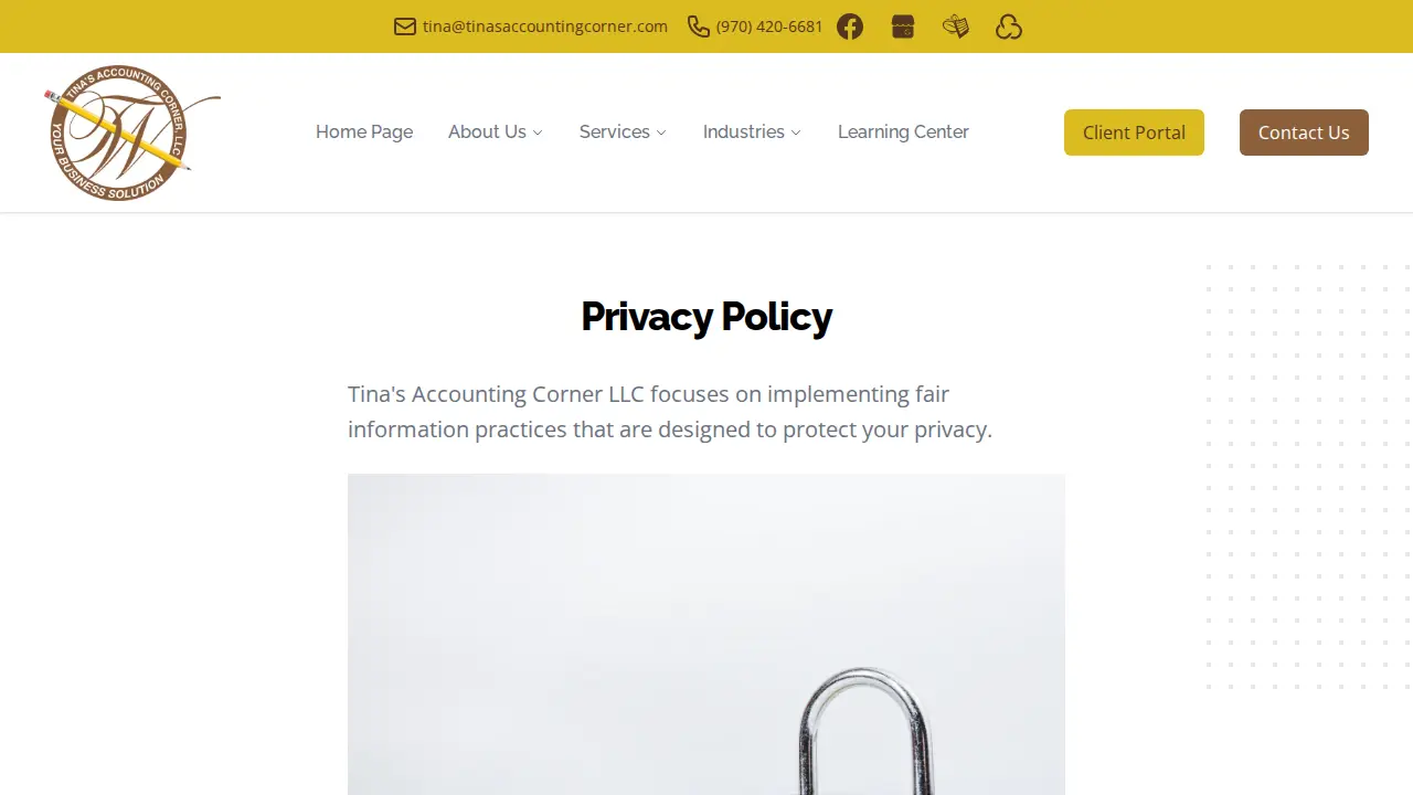 Tina's Accounting Corner LLC page