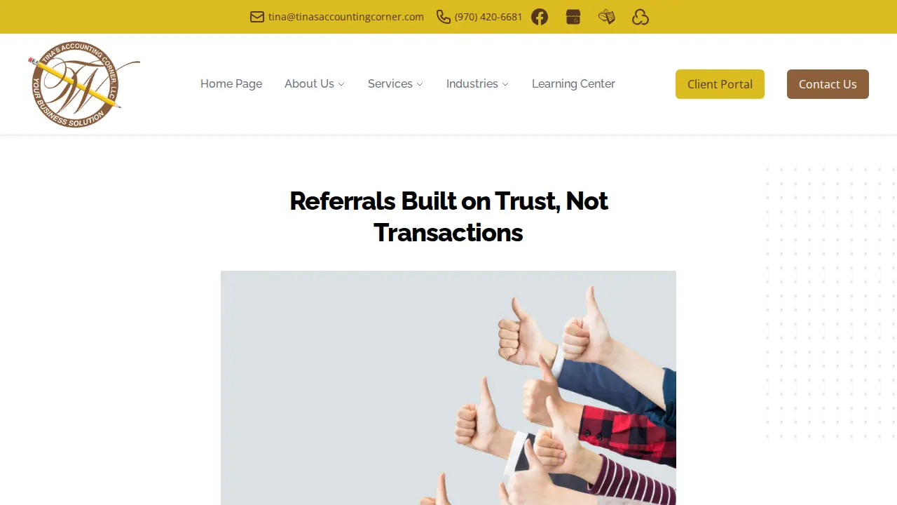 Tina's Accounting Corner LLC page