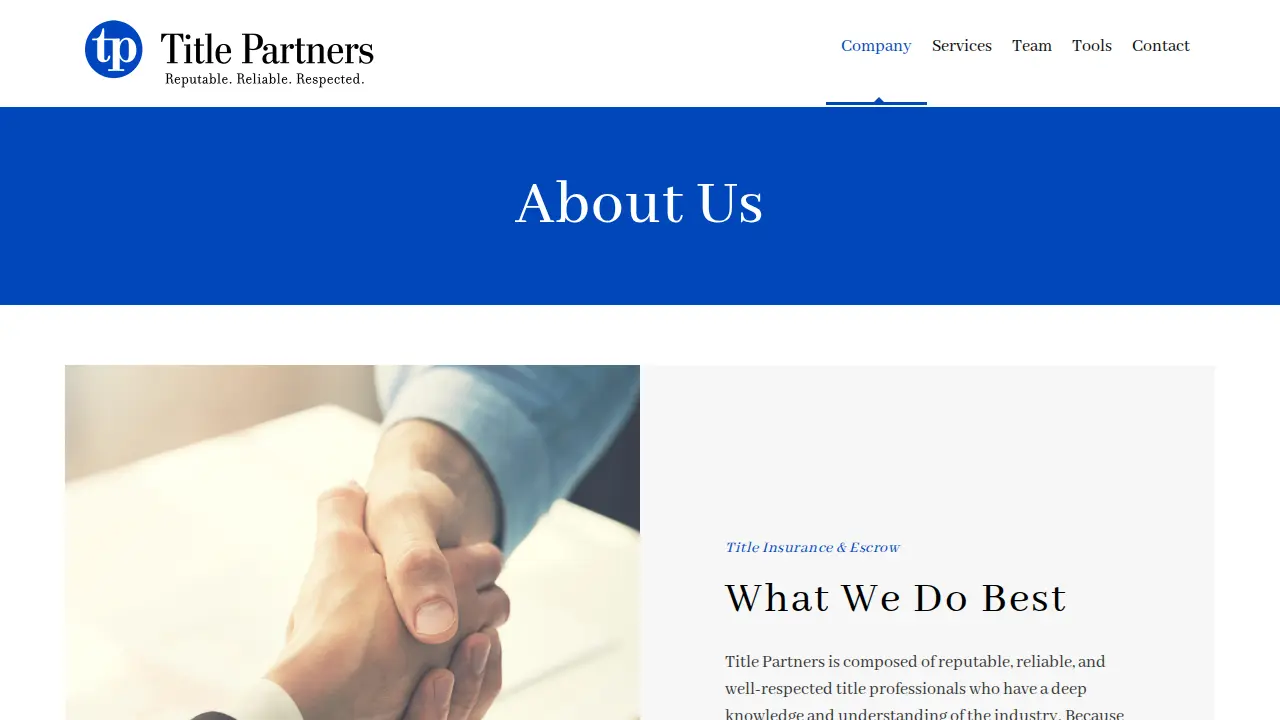 Title Partners, LLC - Grapevine page