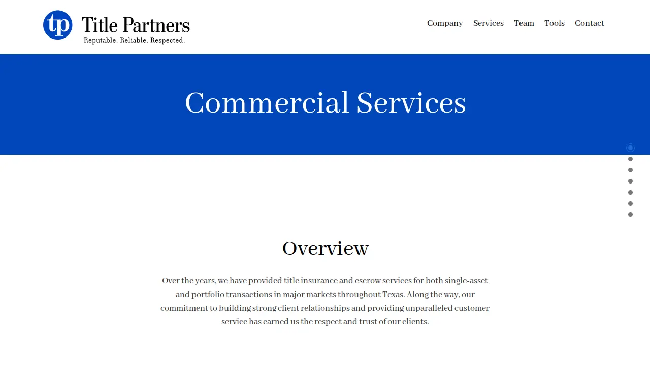 Title Partners, LLC - Grapevine page