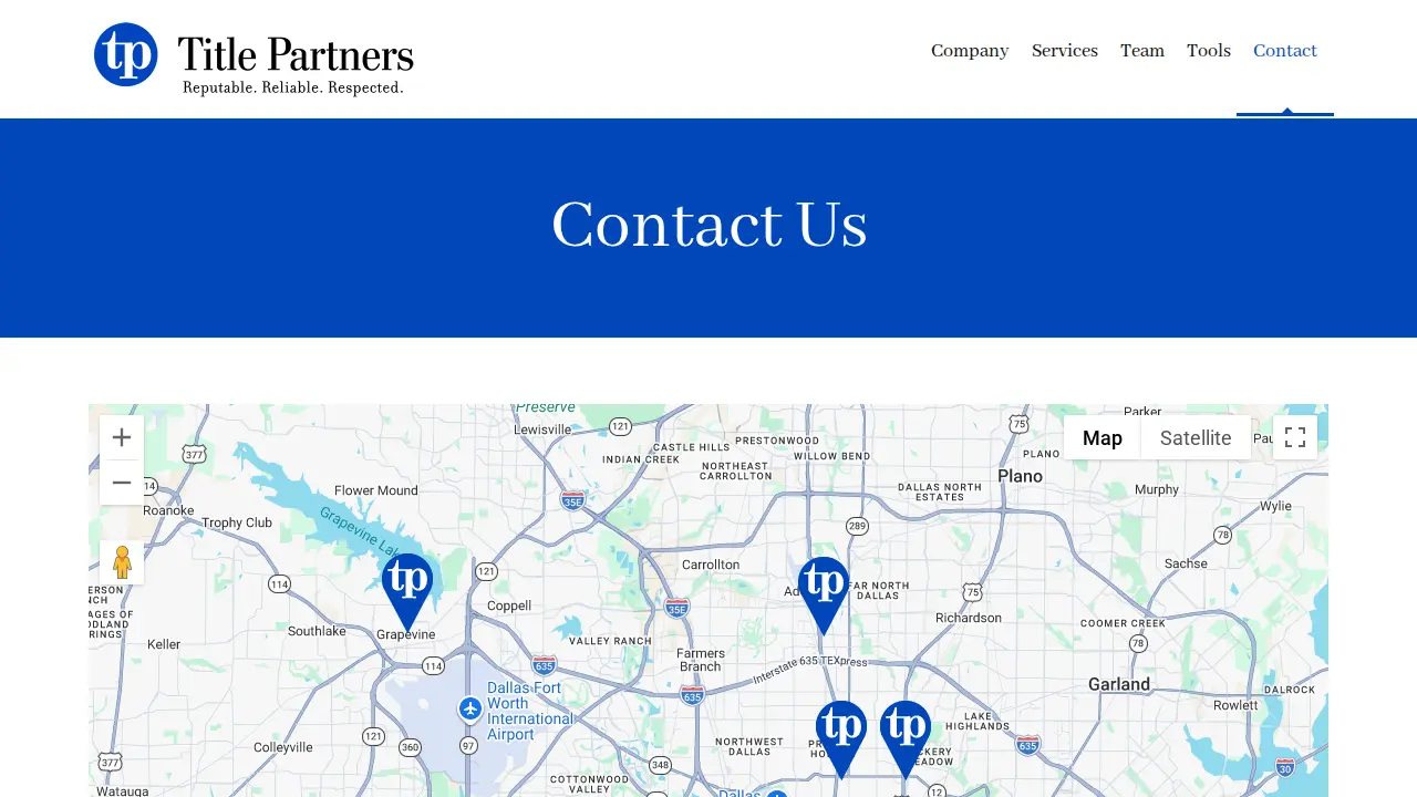 Title Partners, LLC - Grapevine page