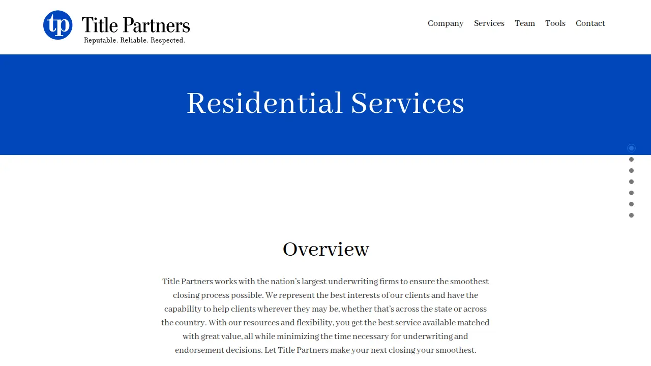 Title Partners, LLC - Grapevine page