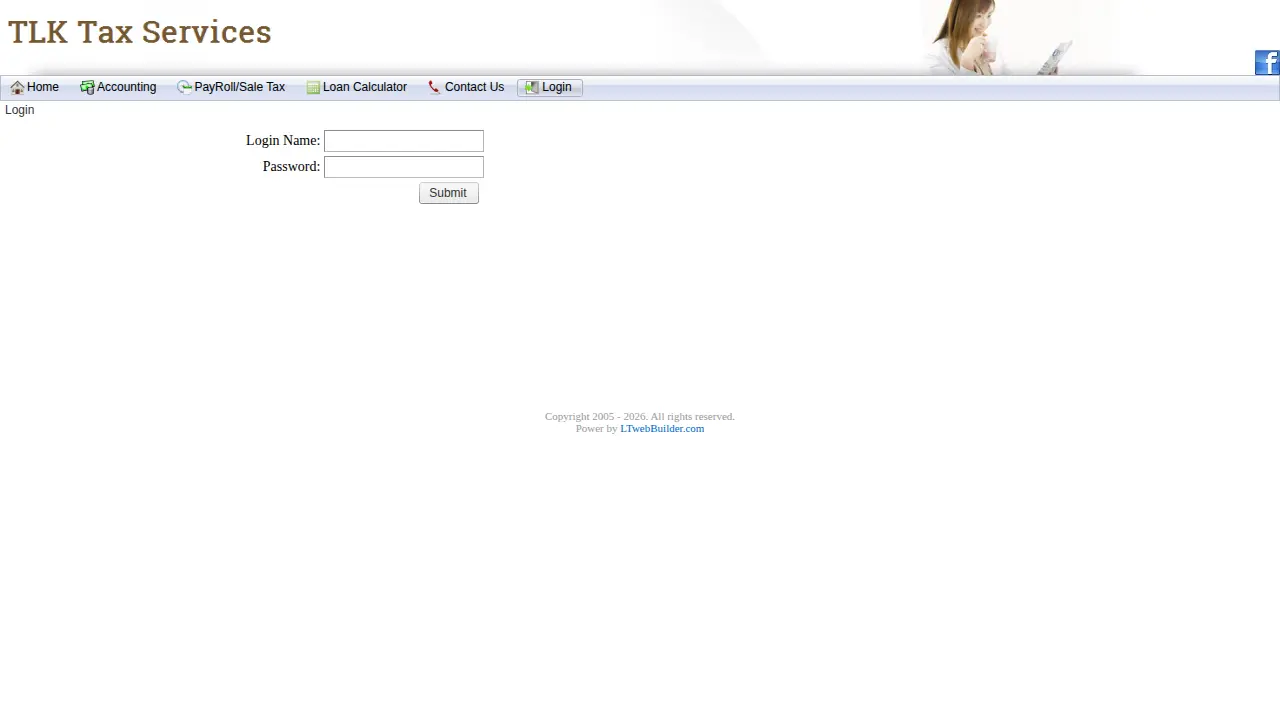 TLK Tax Services page