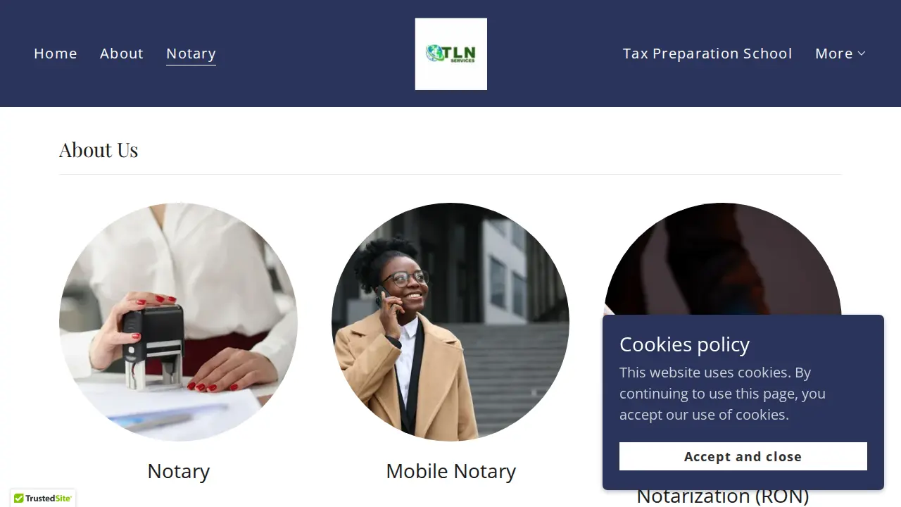 TLN Services page