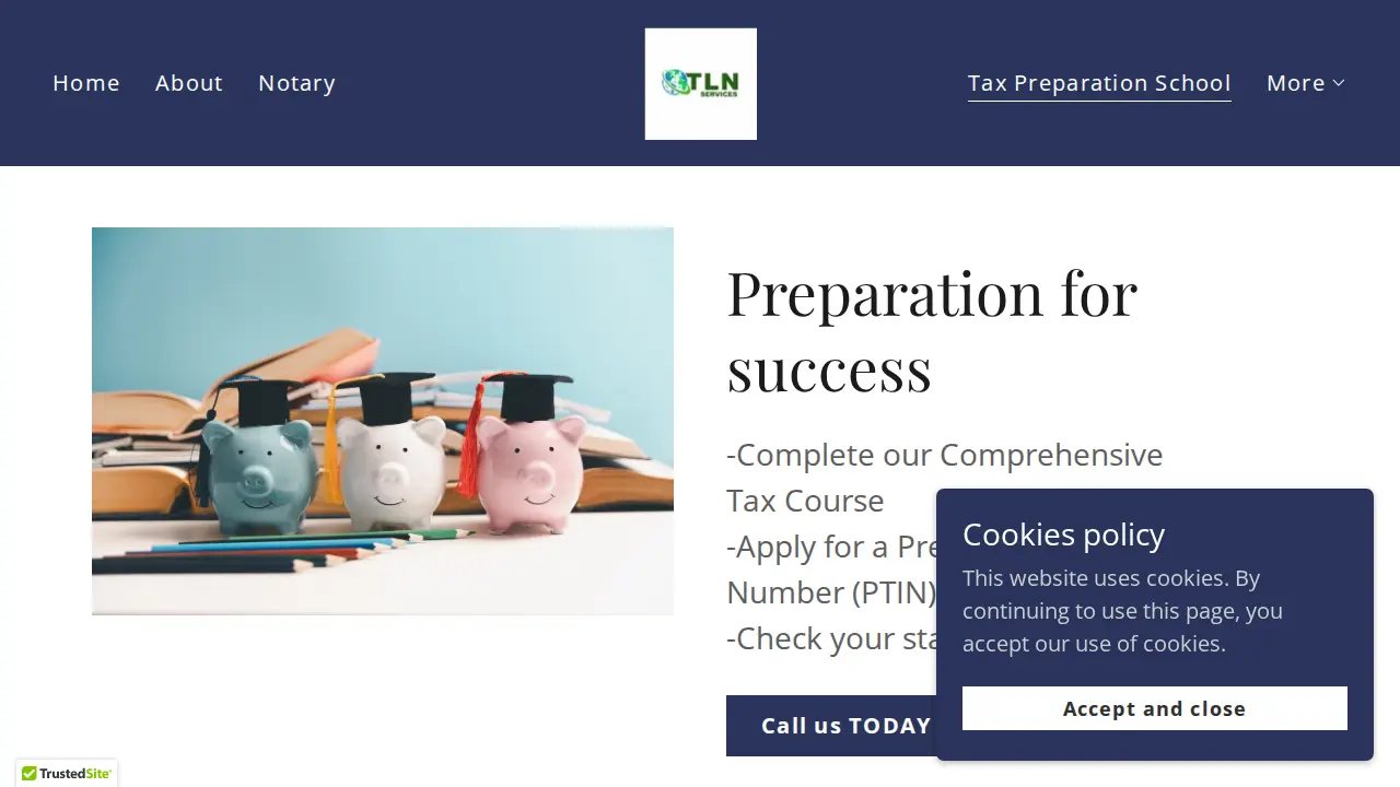 TLN Services page