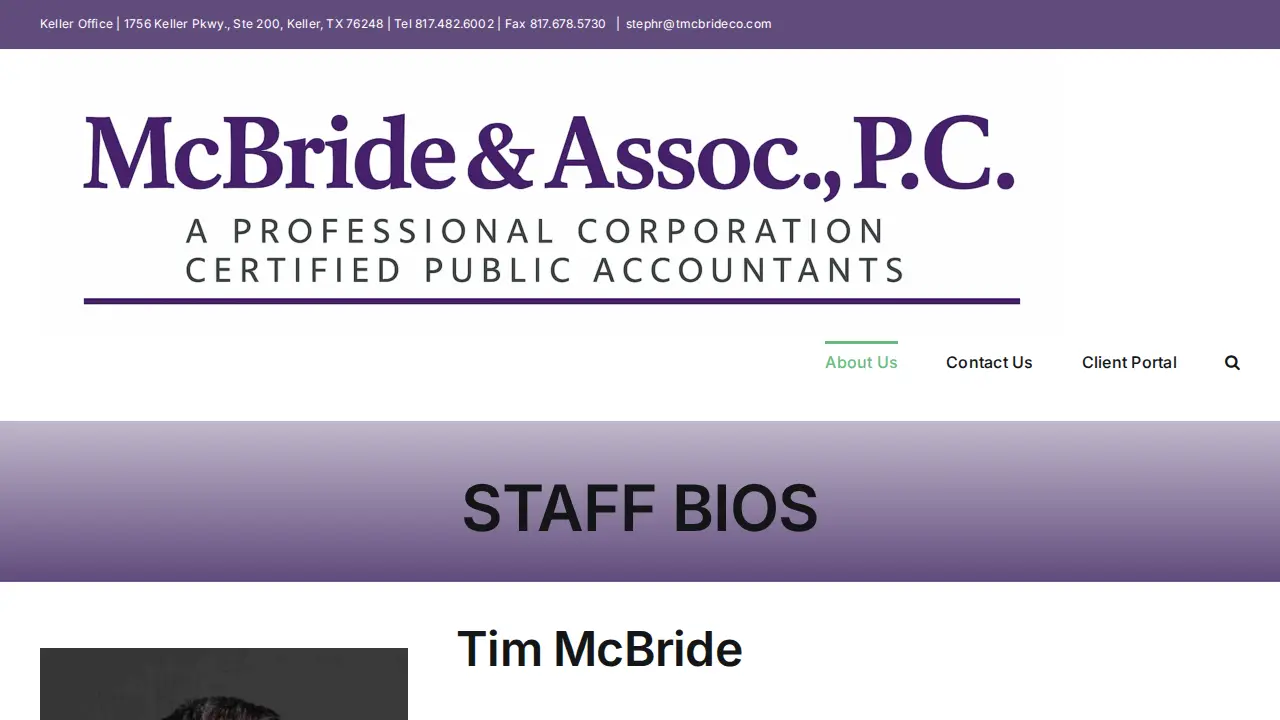 McBride & Associates, P.C. page