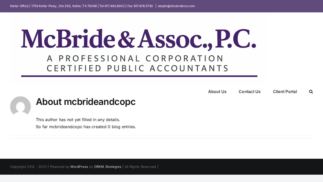 McBride & Associates, P.C. page
