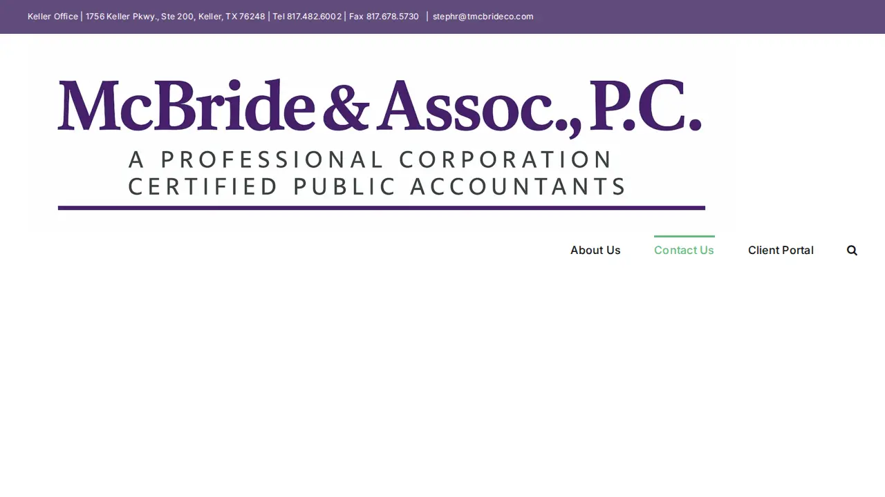 McBride & Associates, P.C. page