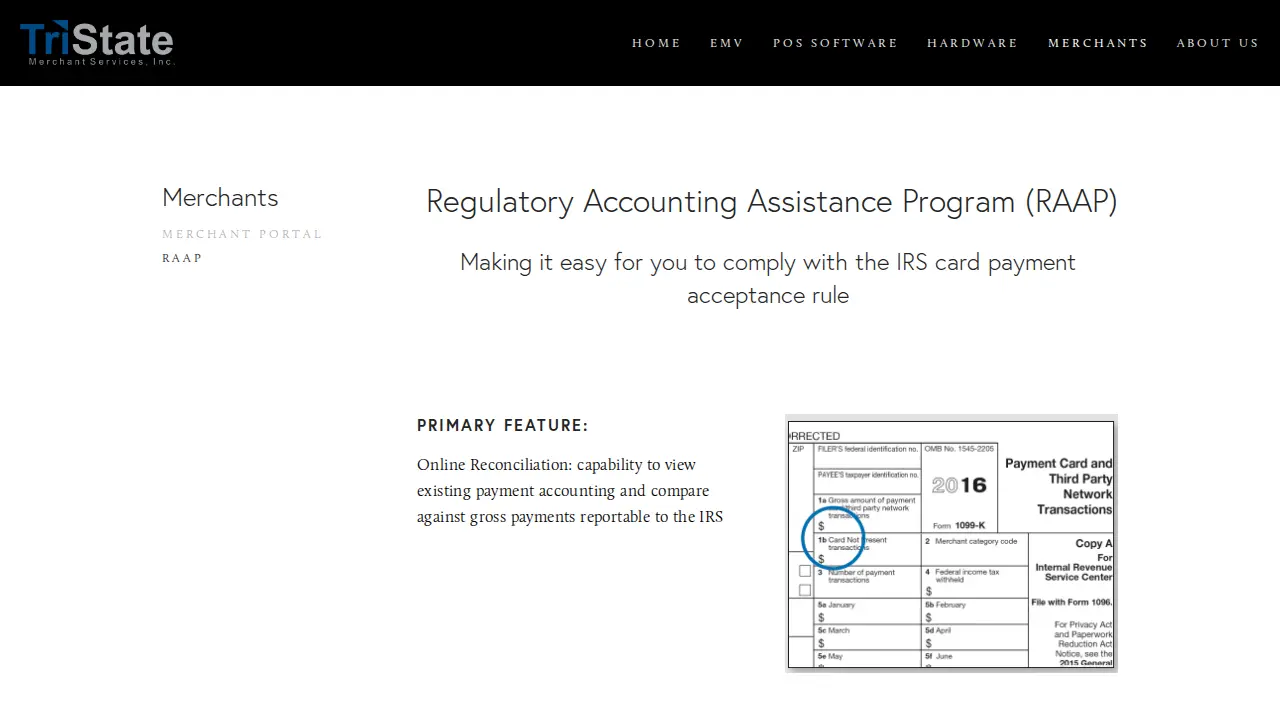 Tri-State Merchant Services Inc. page