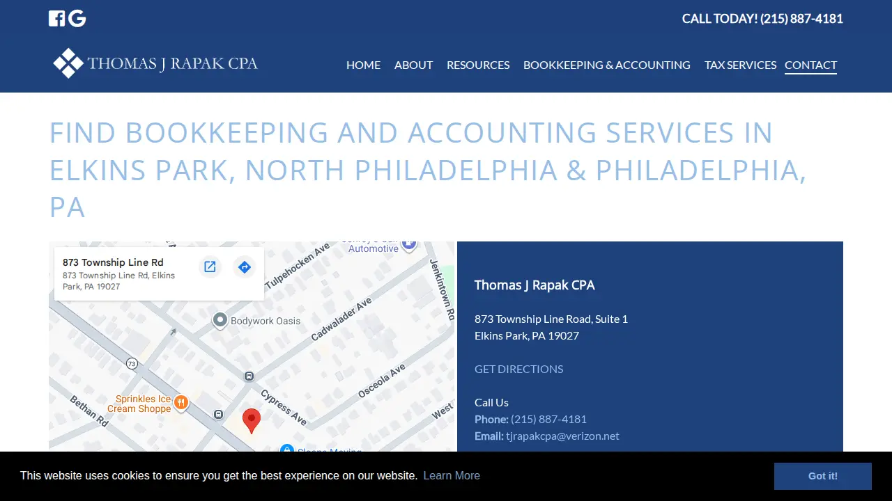 Thomas J Rapak CPA page