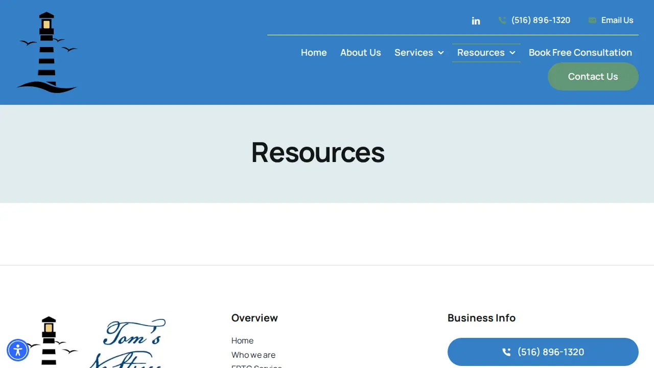 Tom's No Stress Tax Relief page