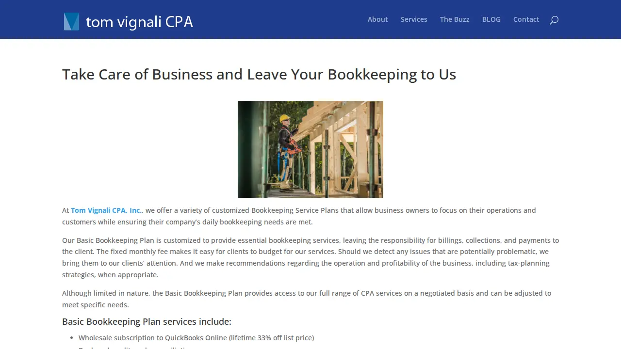 Tom Vignali CPA page