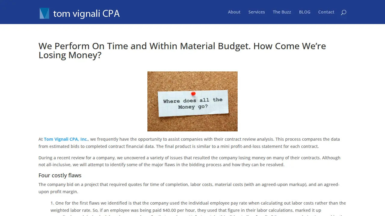 Tom Vignali CPA page