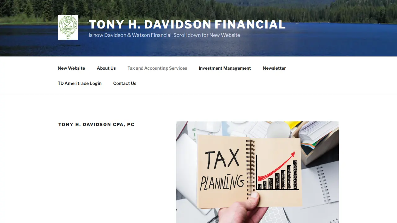 Tony Davidson Comprehensive Financial Management, LLC page