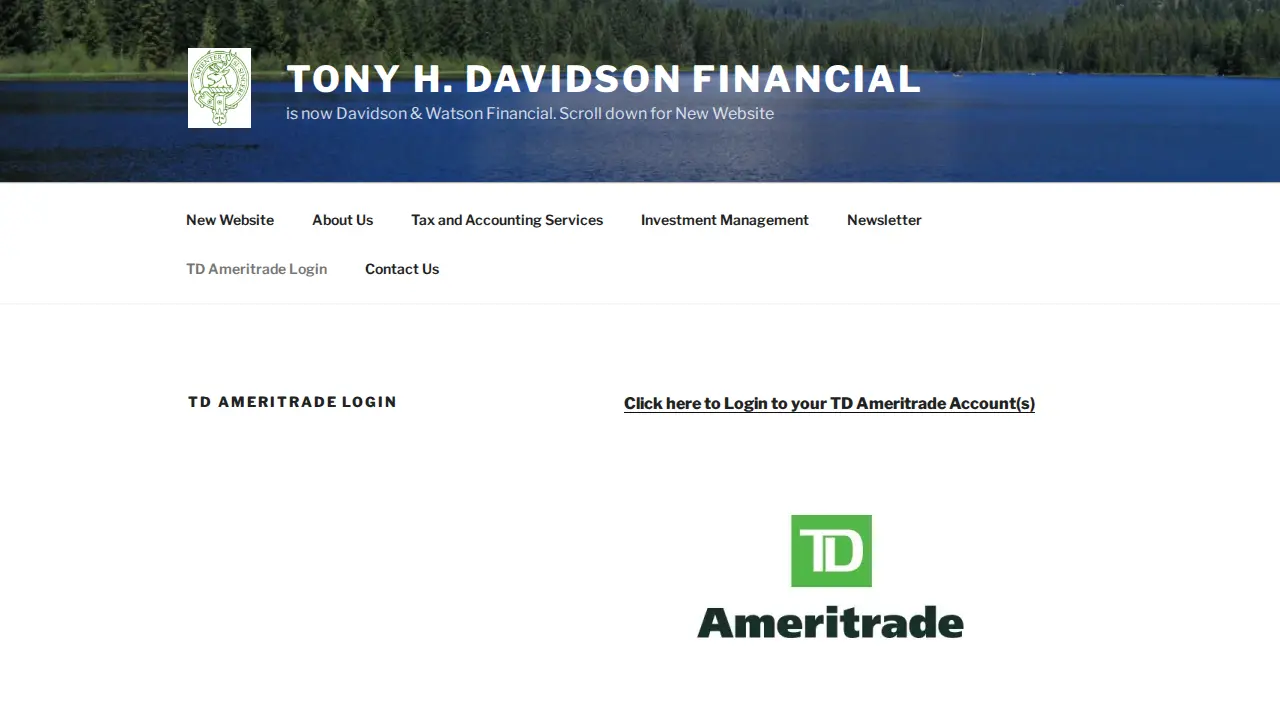 Tony Davidson Comprehensive Financial Management, LLC page
