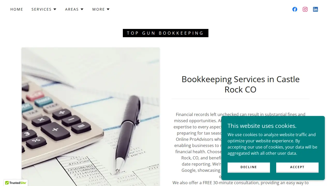 Top Gun Bookkeeping LLC page