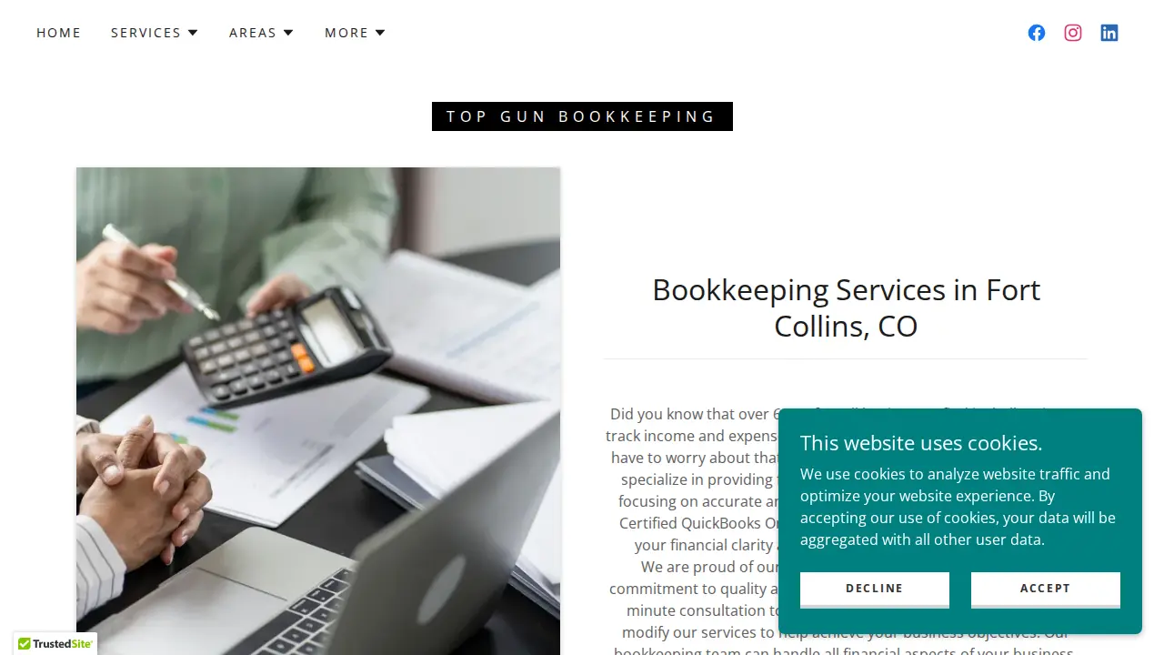Top Gun Bookkeeping LLC page