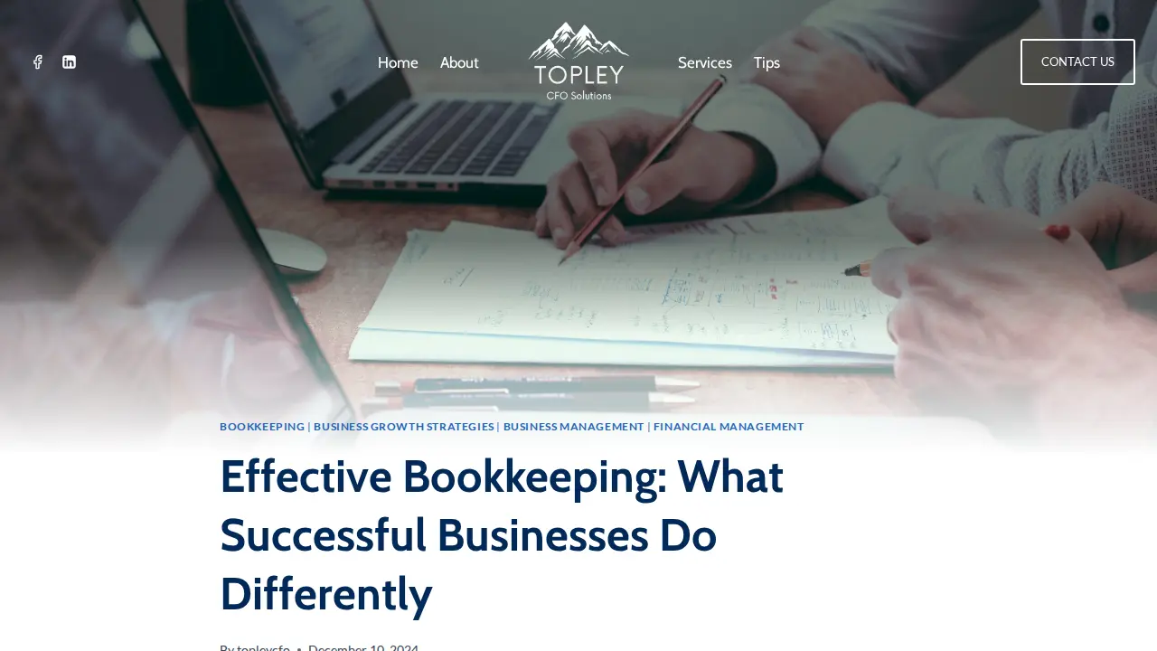 Topley CFO Solutions page