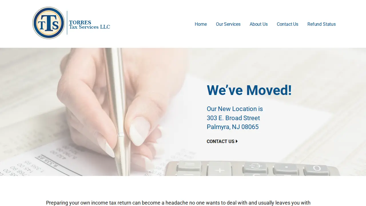 Torres Tax Services LLC website