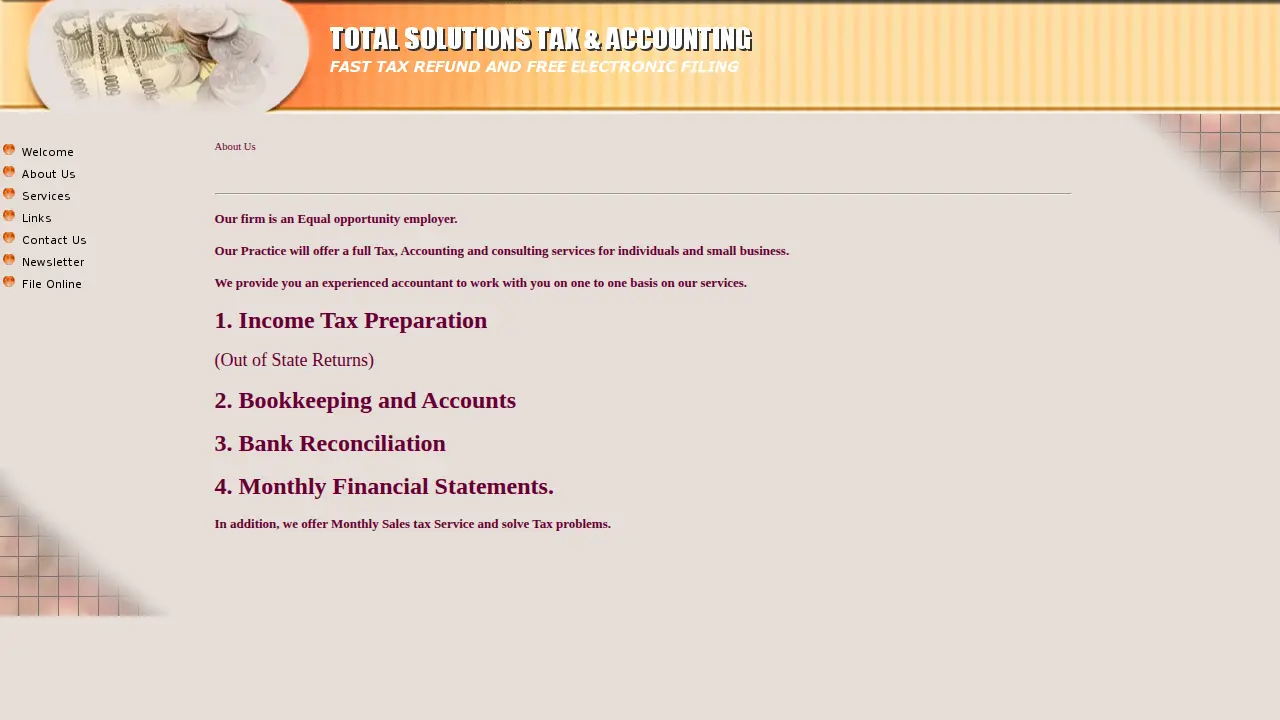 Total Solutions Tax & Accounting, Inc. page