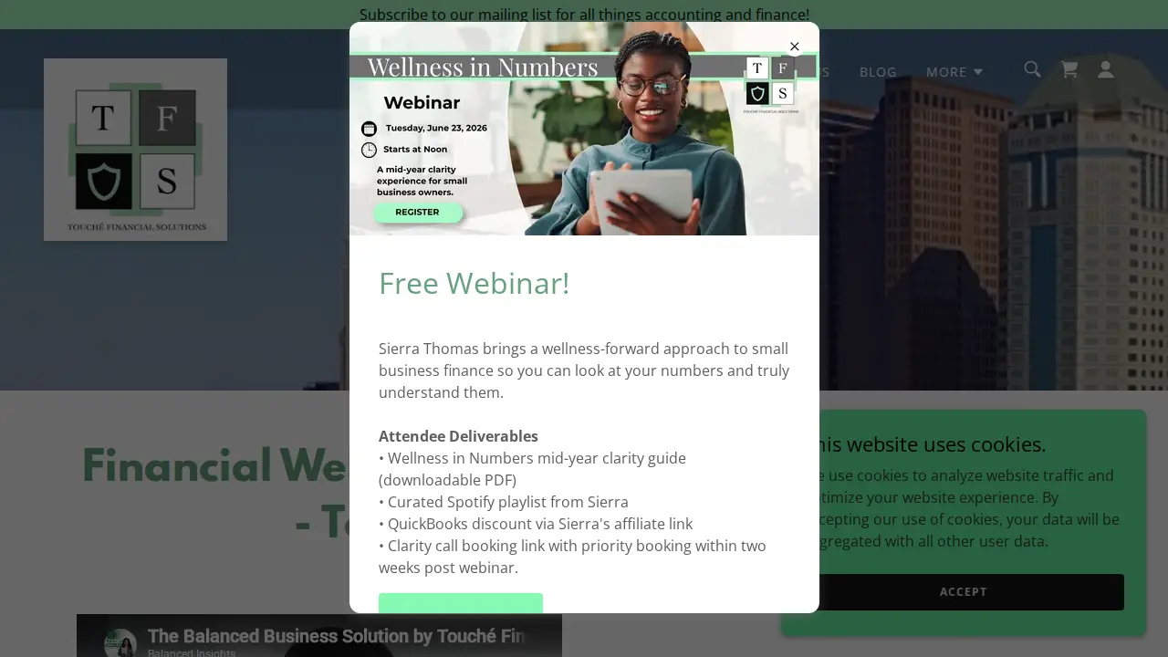 Touche Financial Solutions. LLC website