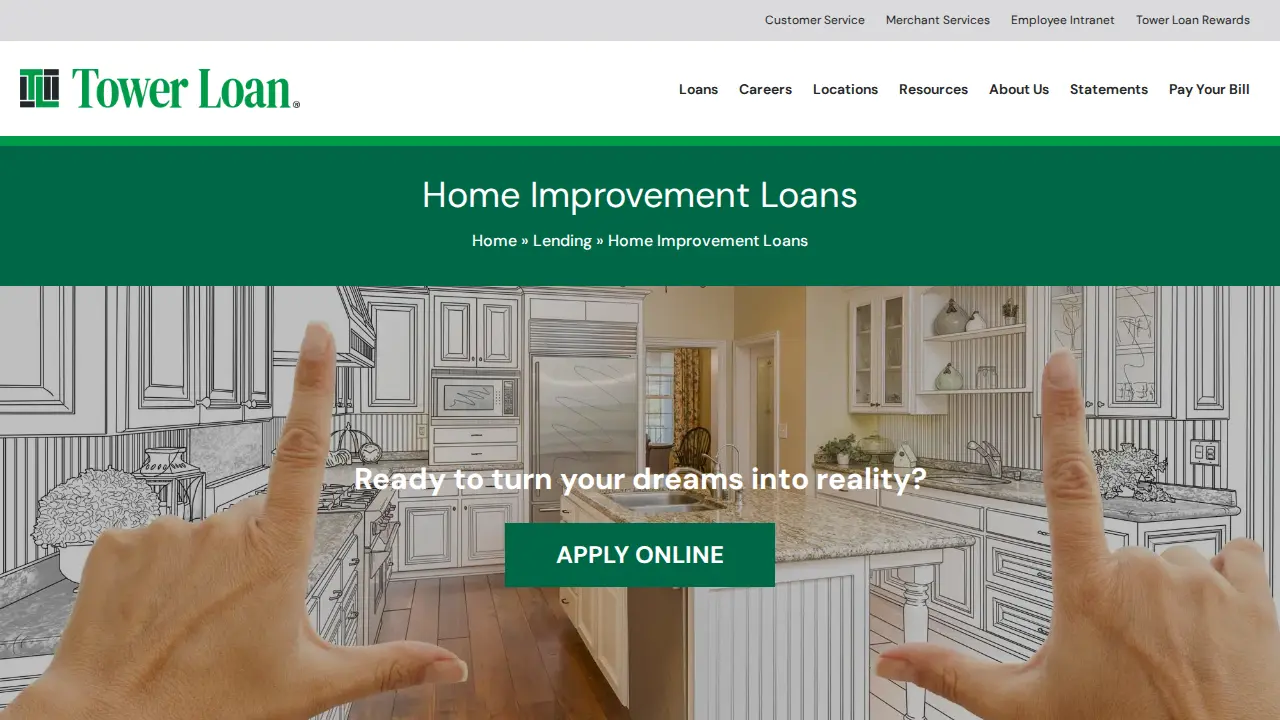 Tower Loan page