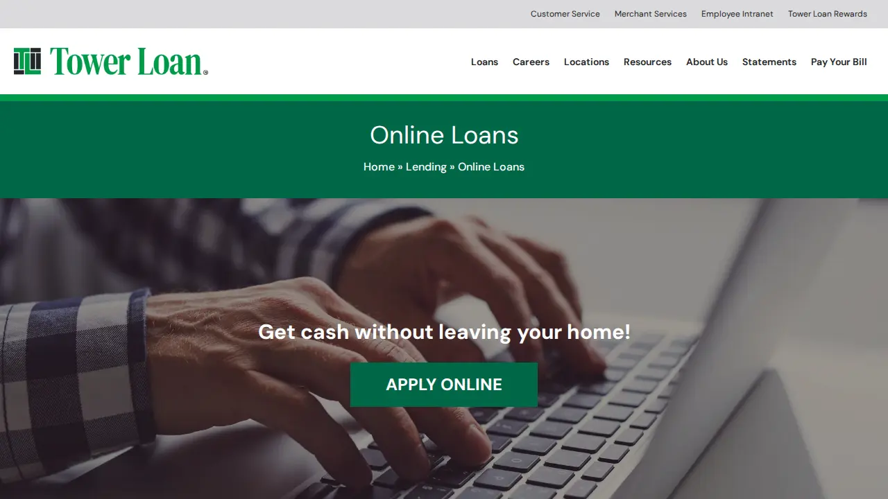 Tower Loan page
