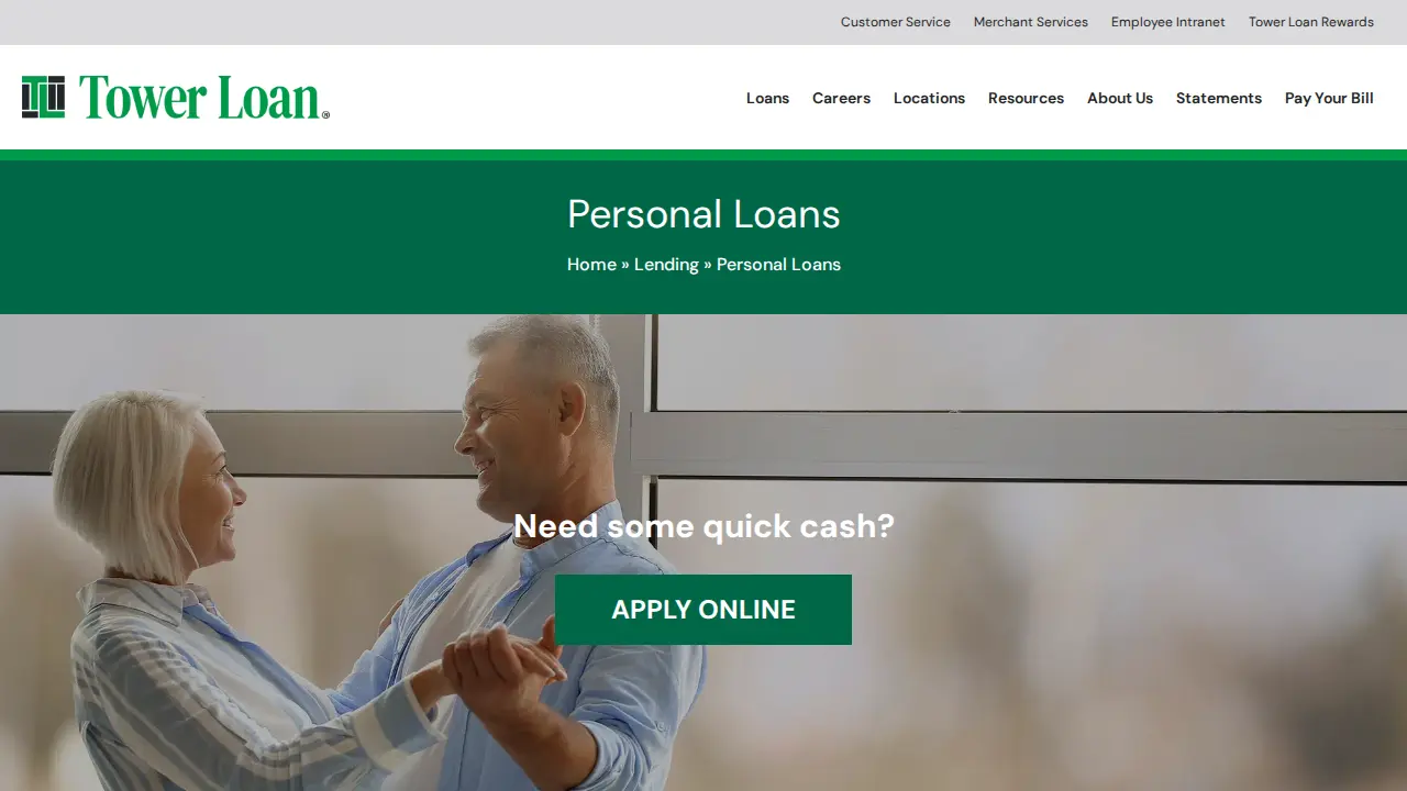 Tower Loan page