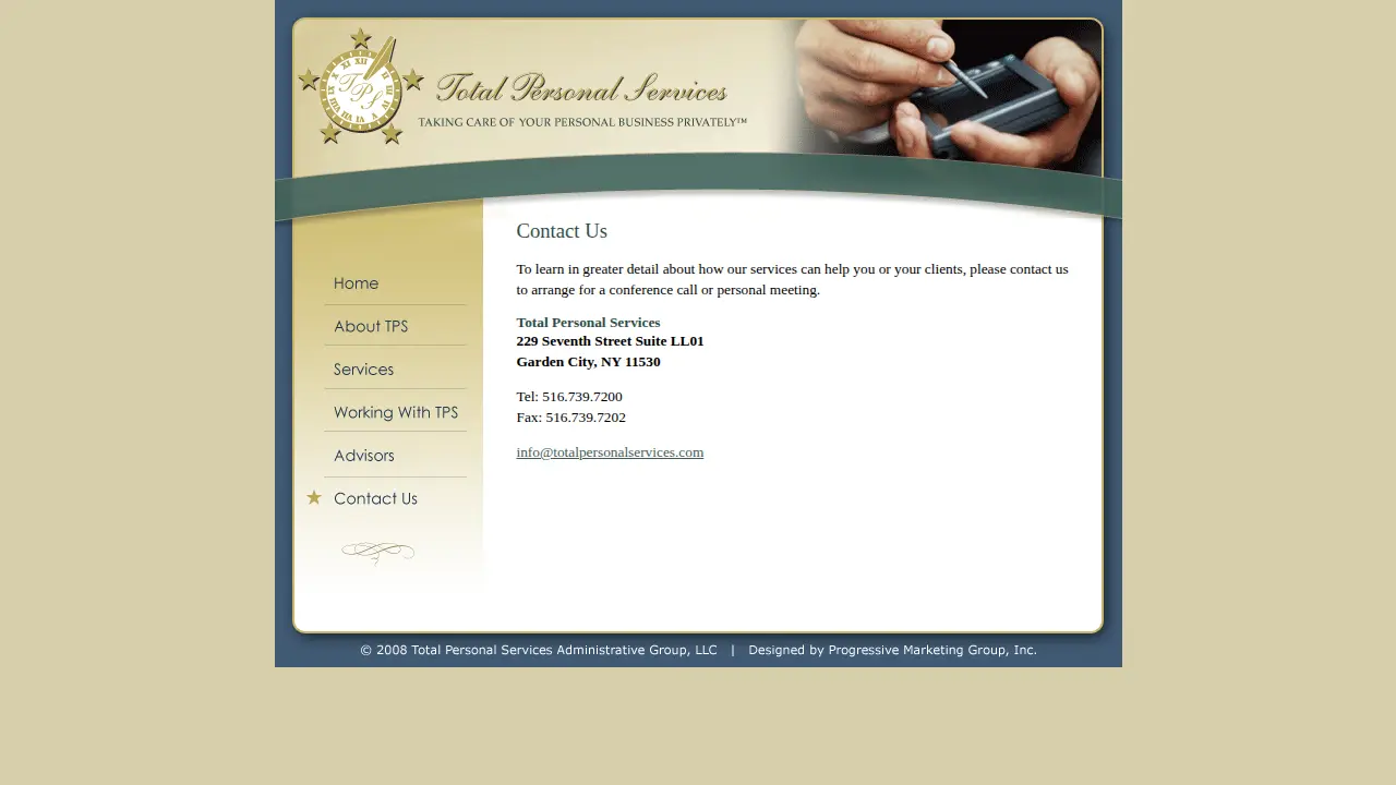 Total Personal Services Administrative Group, LLC page
