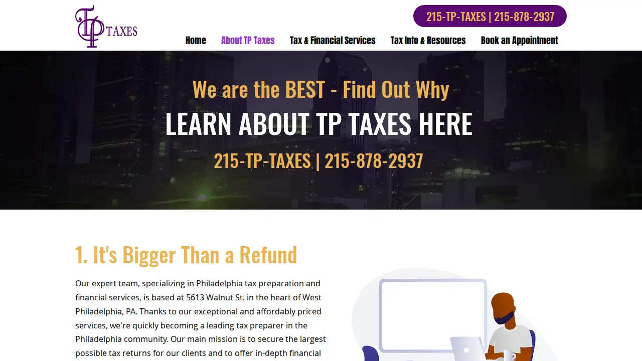 TP Taxes page