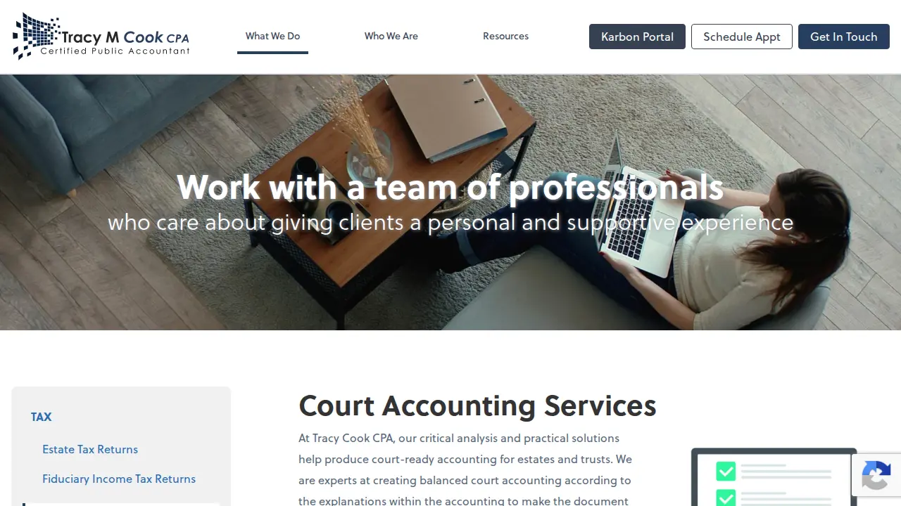 Tracy M Cook CPA page