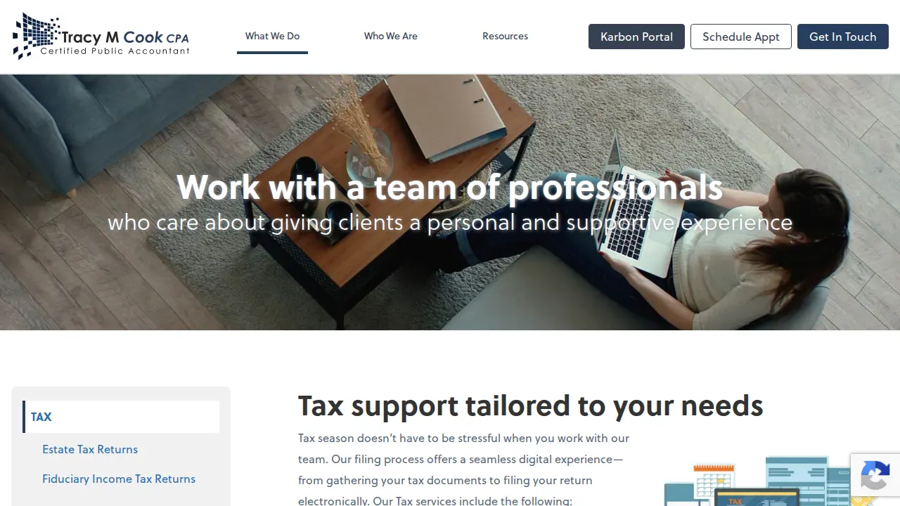 Tracy M Cook CPA page