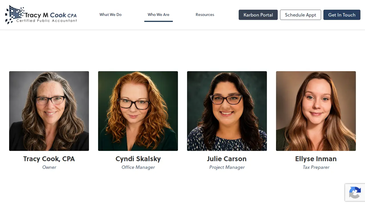 Tracy M Cook CPA page