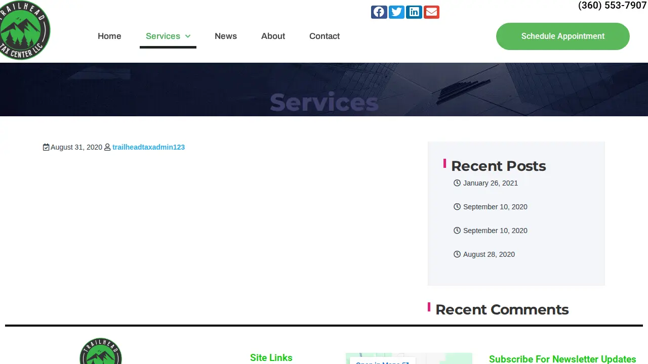 Trailhead Tax Center LLC page