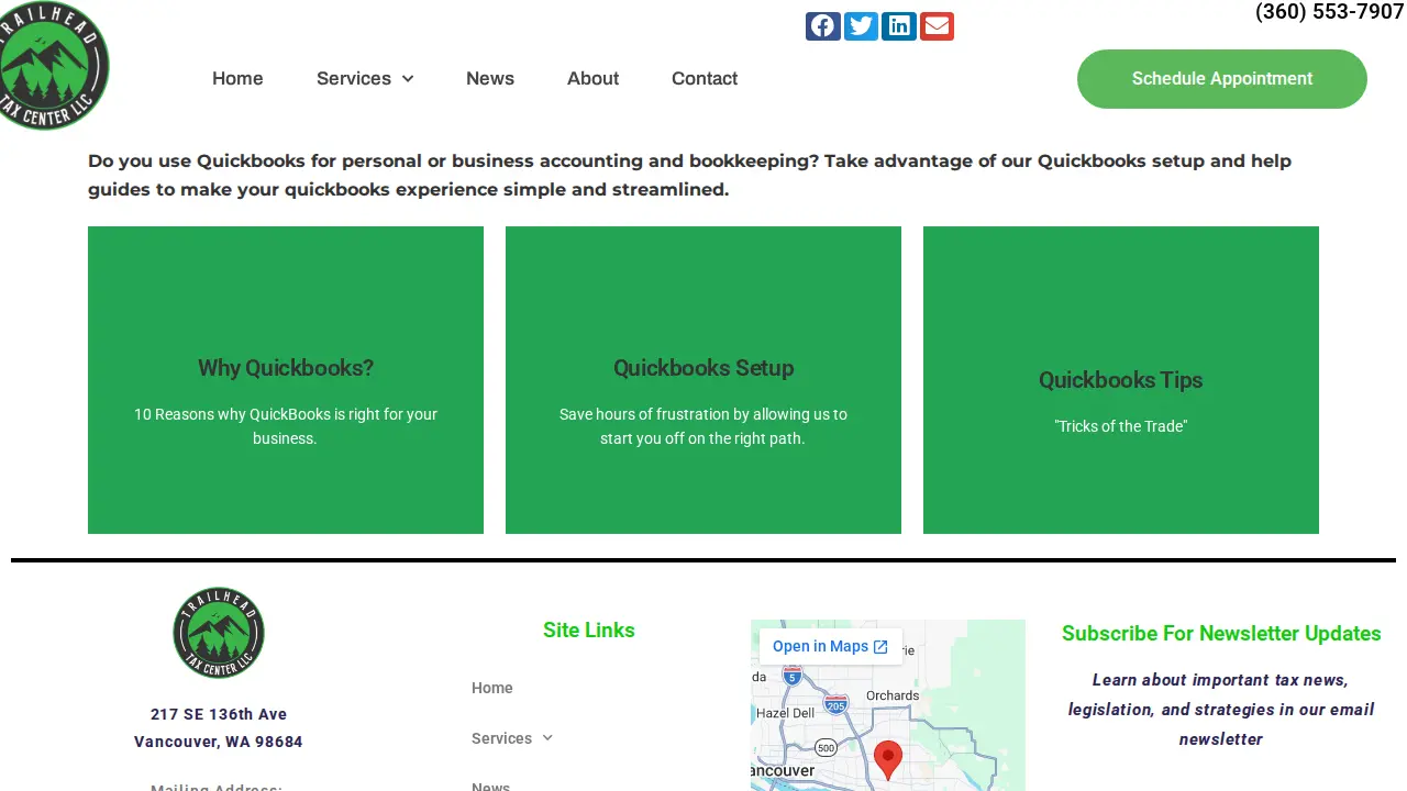 Trailhead Tax Center LLC page