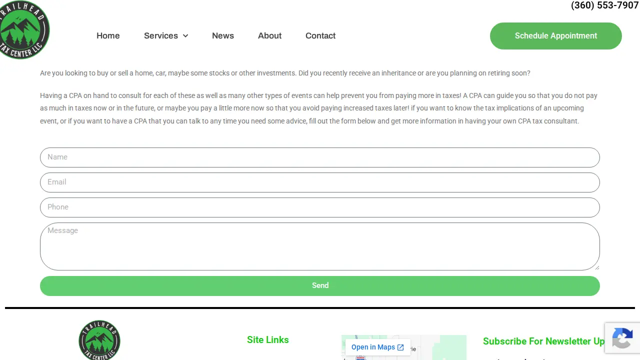 Trailhead Tax Center LLC page
