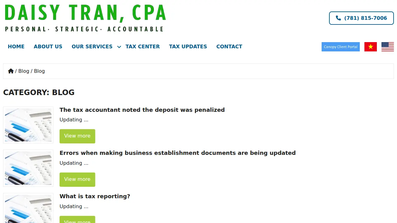 Daisy Tran, CPA page