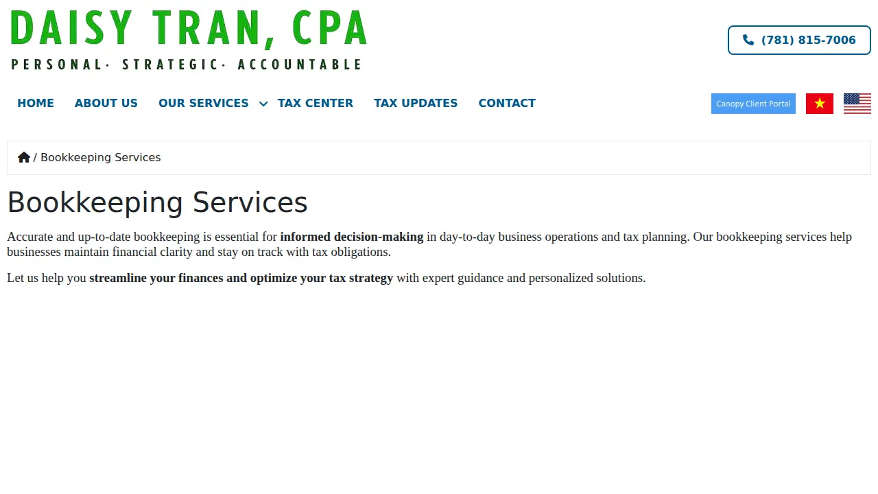 Daisy Tran, CPA page