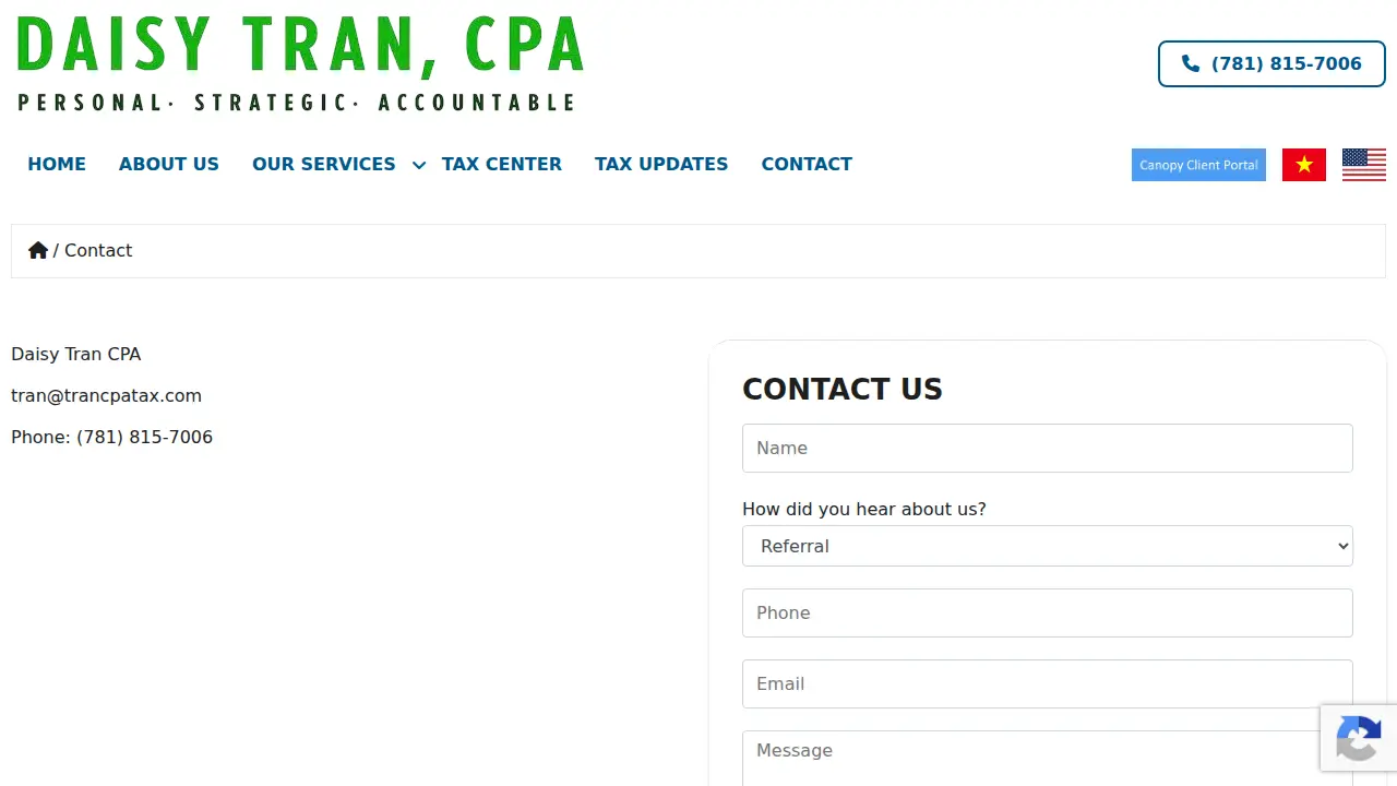 Daisy Tran, CPA page