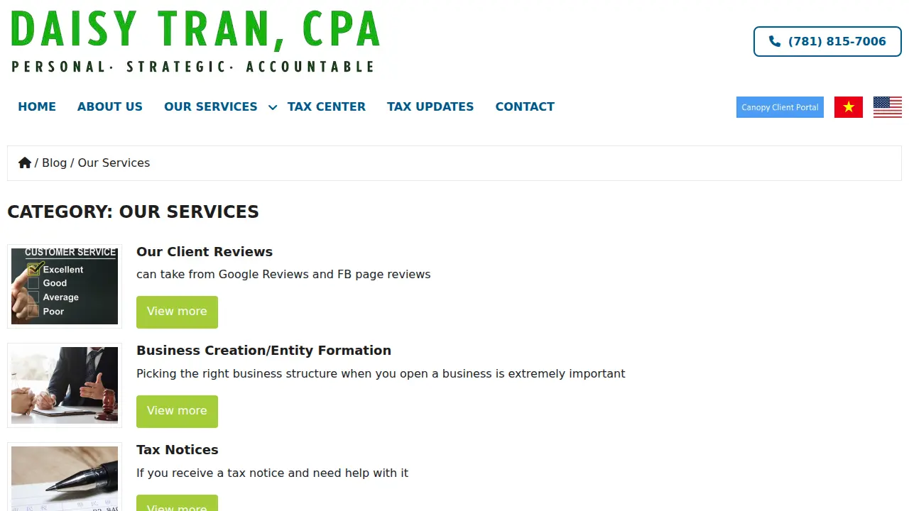 Daisy Tran, CPA page