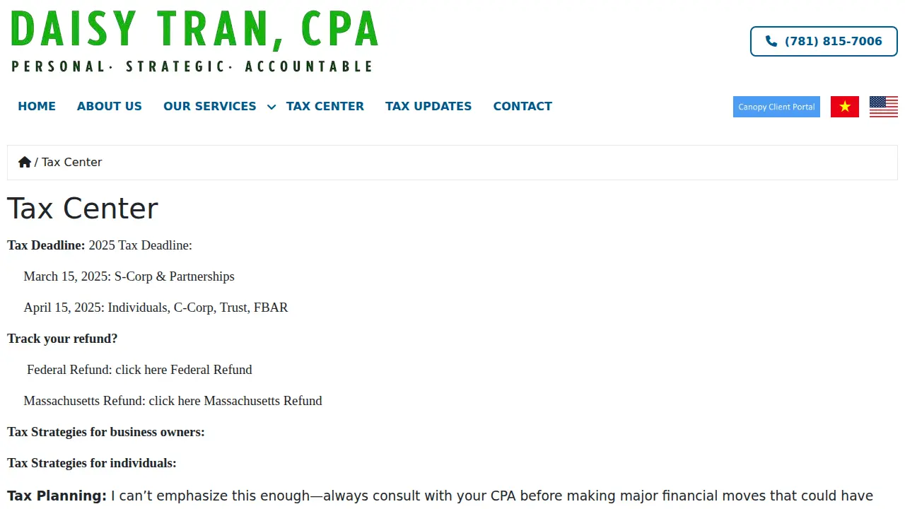Daisy Tran, CPA page