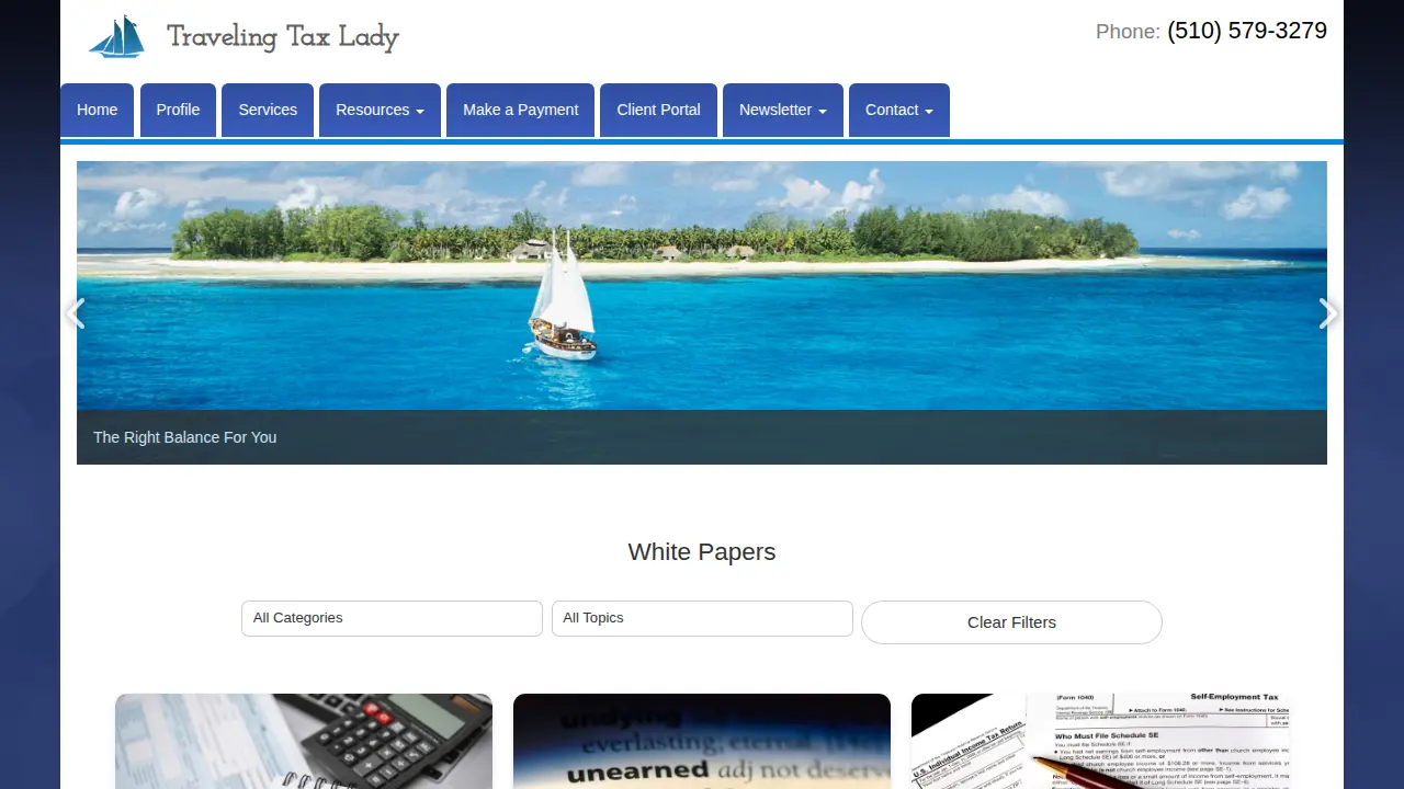 Traveling Tax Lady, Newark CA page