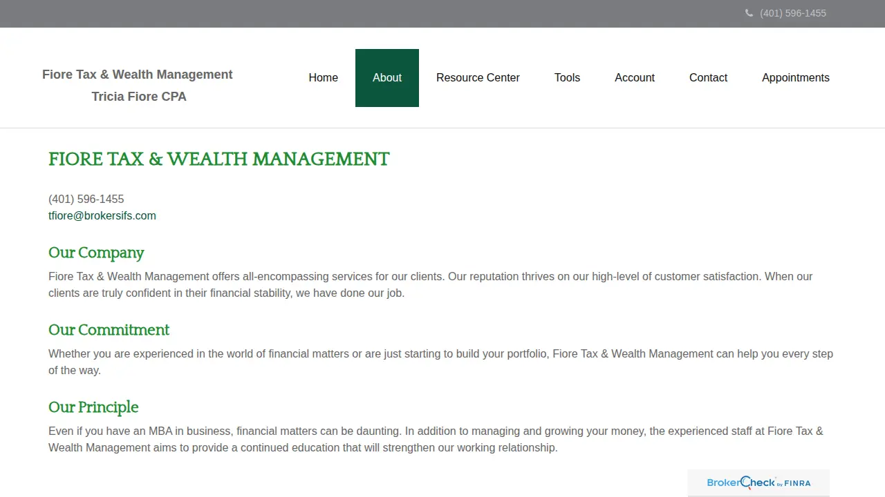 Tricia Fiore CPA page