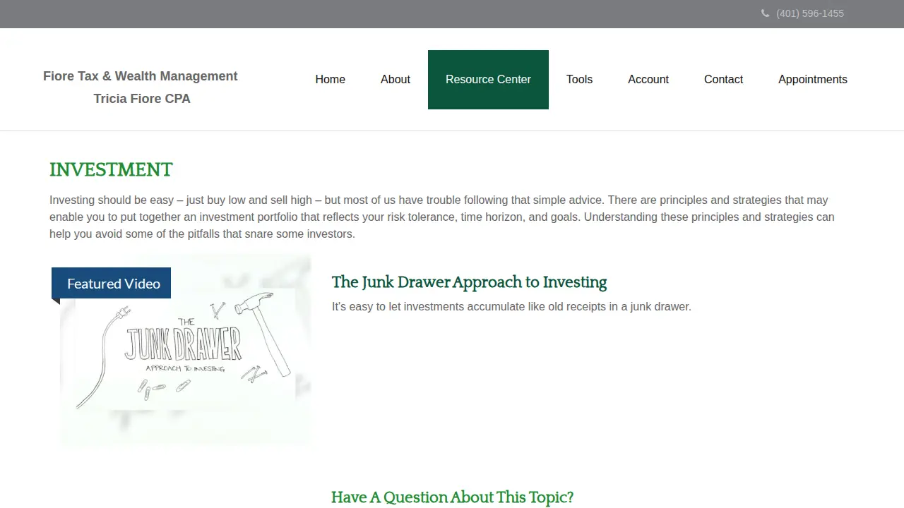Tricia Fiore CPA page
