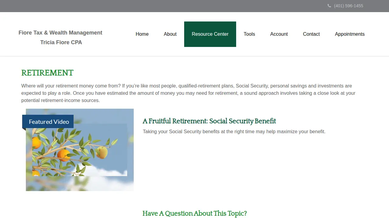 Tricia Fiore CPA page