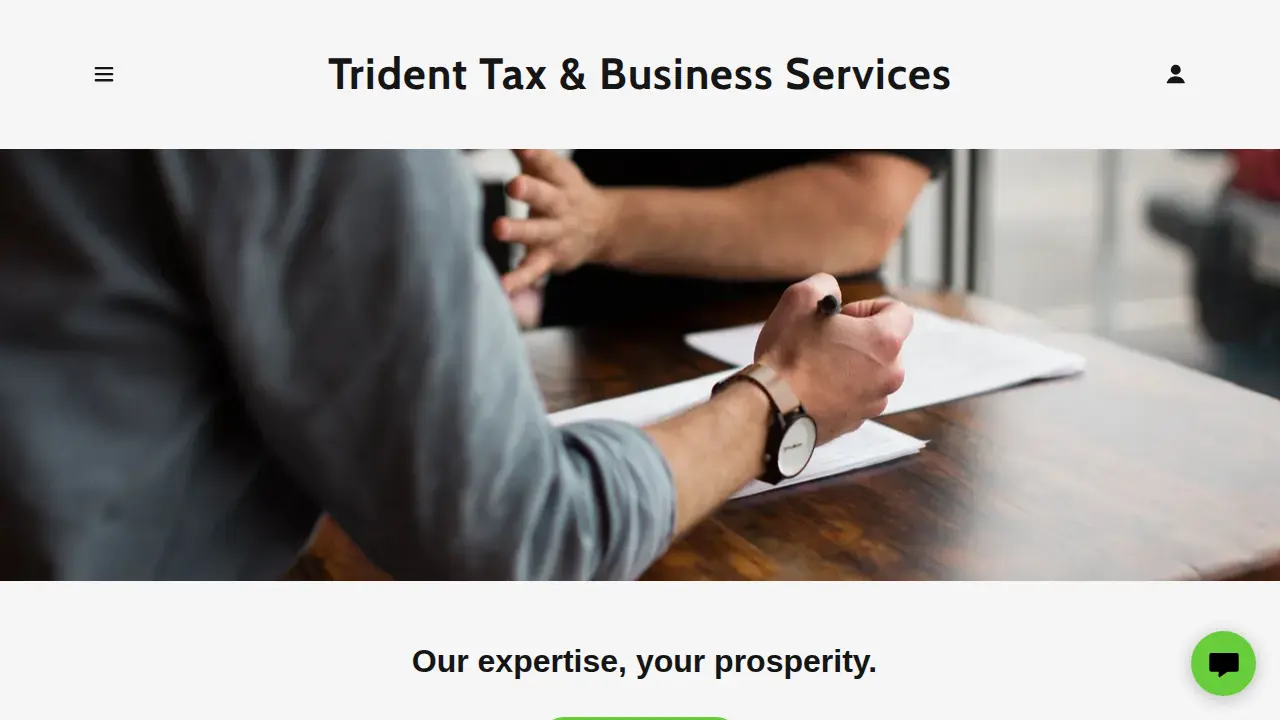 Trident Tax & Business Services page