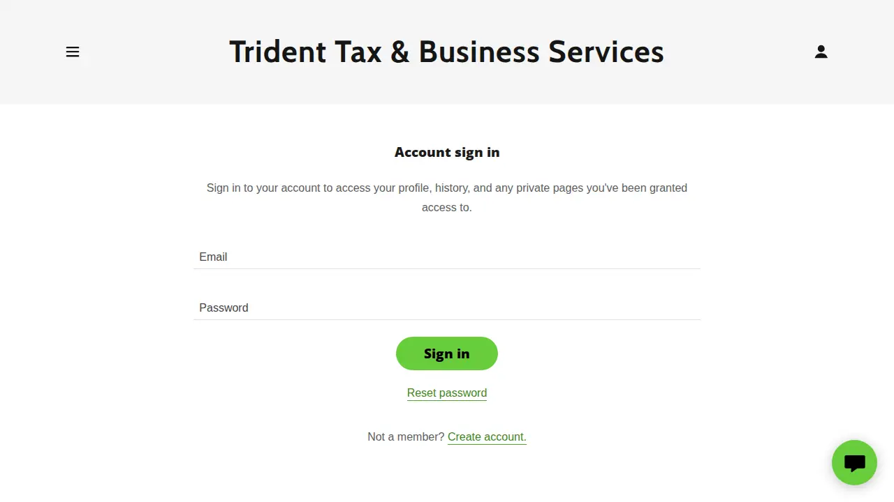 Trident Tax & Business Services page