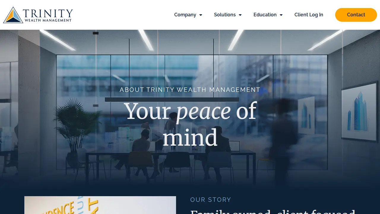 Trinity Wealth Management page